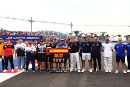 Fernando Alonso batió el récord de carreras disputadas en la F1 durante el GP de Singapur|