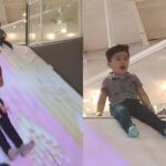 VIDEO VIRAL | Confundió a su hijo en un parque infantil y se lanzó con otro niño por un tobogán