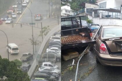 EN VIDEOS: Así fue el caos que generaron, por segundo día consecutivo, las lluvias en Caracas