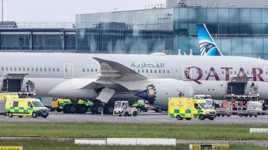 Turbulencias que sacudieron vuelo que cubría la ruta Doha-Dublín dejaron al menos 12 heridos